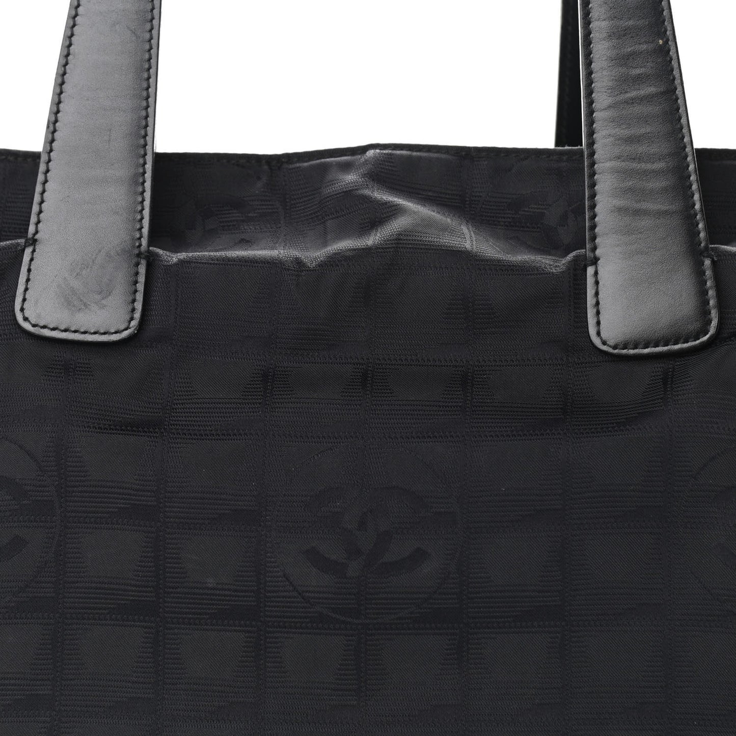 Nylon Medium Travel Tote Black