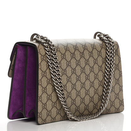 Gucci GG Supreme Monogram Embroidered Small Dionysus Shoulder Bag Purple 4 of 8