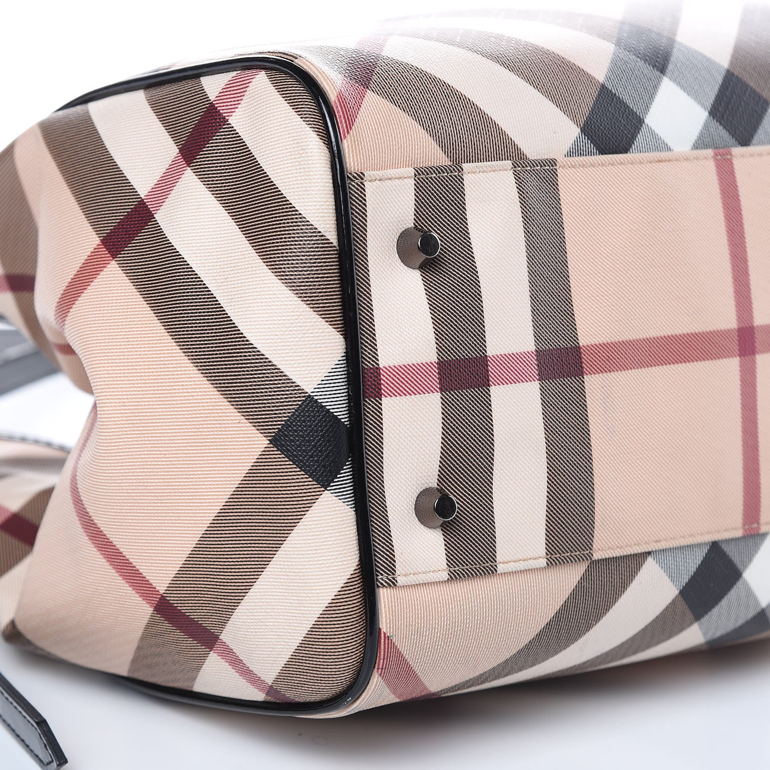 Burberry Nova Check Small Canterbury Tote Black 7 of 15