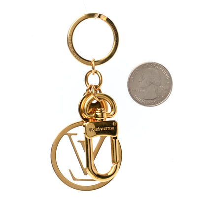 Louis Vuitton LV Circle Bag Charm Key Holder Gold 2 of 2