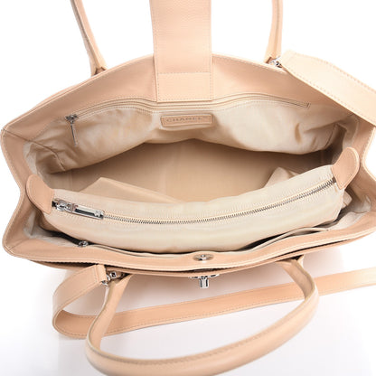Chanel Calfskin Cerf Executive Shopper Tote Beige Clair 6 of 8