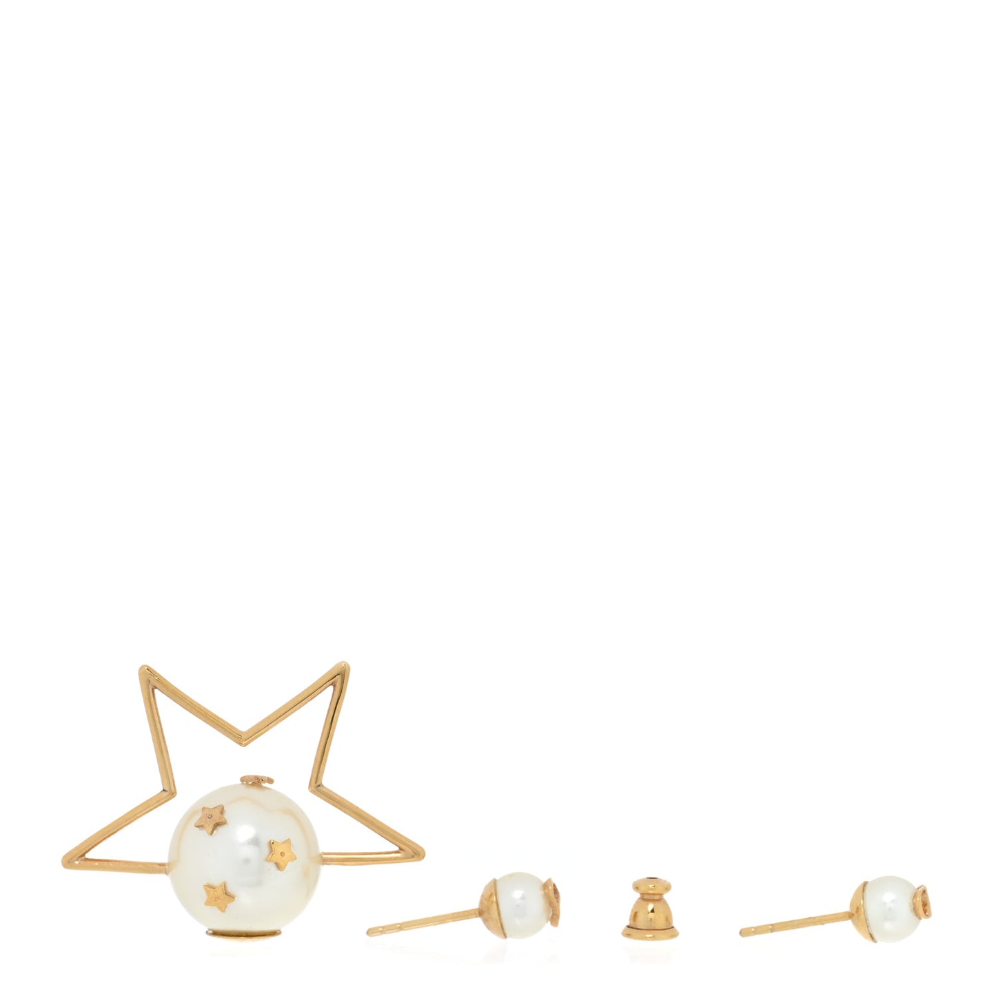 Pearl Bee Star Tribales Hoop Earrings