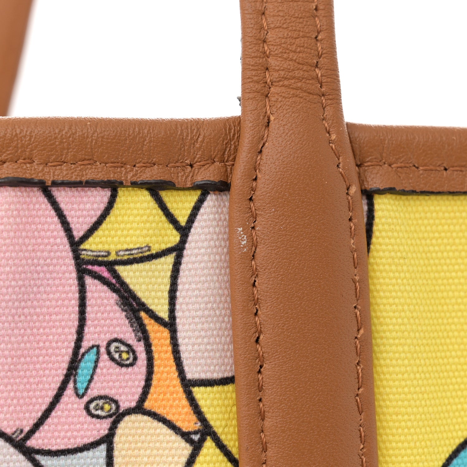 MCM X Eddie Kang Visetos Medium Reversible Shopper Tote Natural 18 of 23