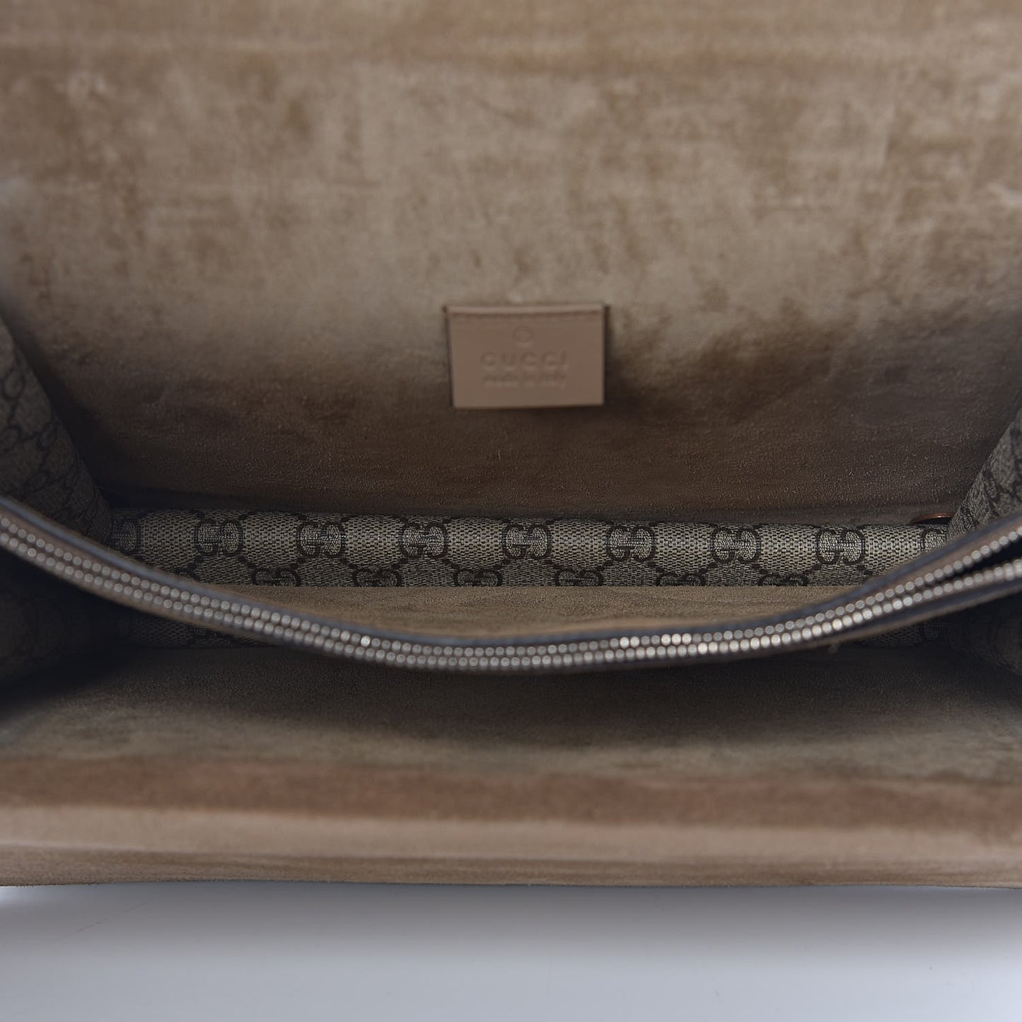 GG Supreme Monogram Medium Dionysus Shoulder Bag Taupe