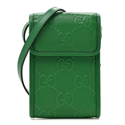 Gucci Calfskin GG Tennis Embossed Mini Crossbody Bag New Shamarock 1 of 10