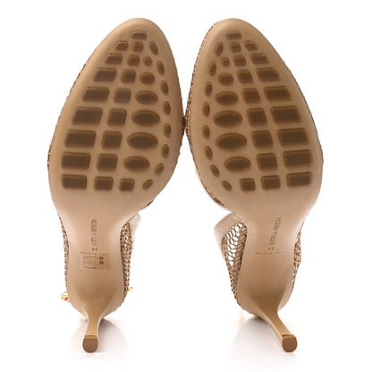 Bottega Veneta Mesh Nappa Chunky Chain Sandals 41 Beige Pony 5 of 8