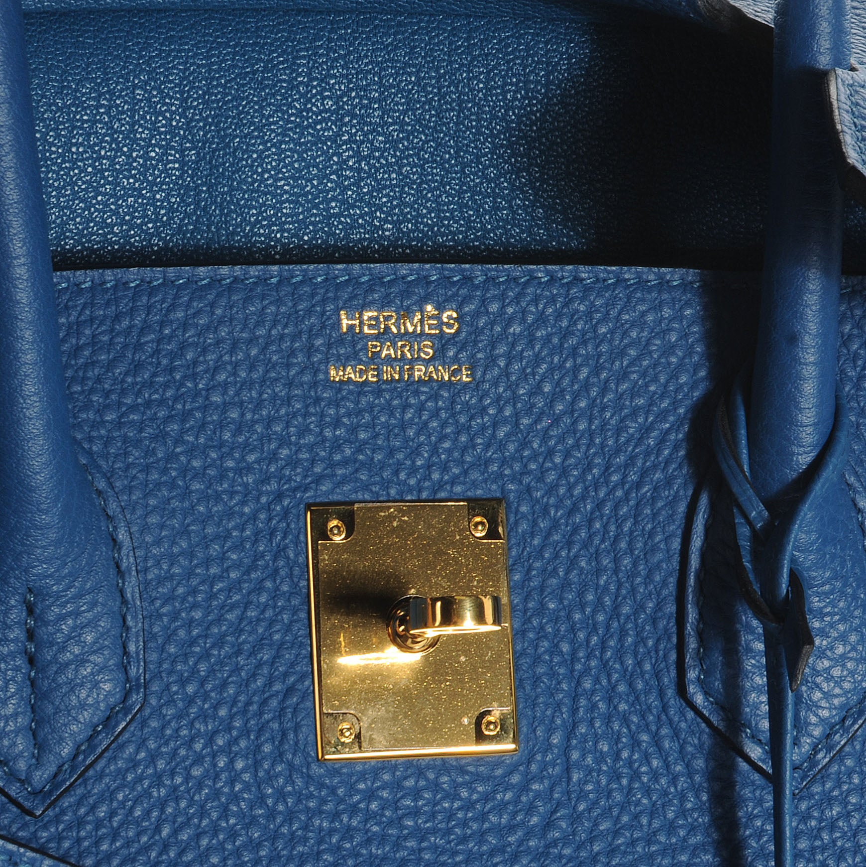 Hermes Togo Birkin 35 Bleu de Galice 7 of 9