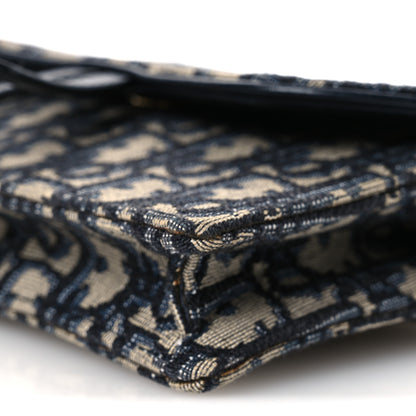 Christian Dior Oblique Saddle Belt Bag Blue 9 of 14