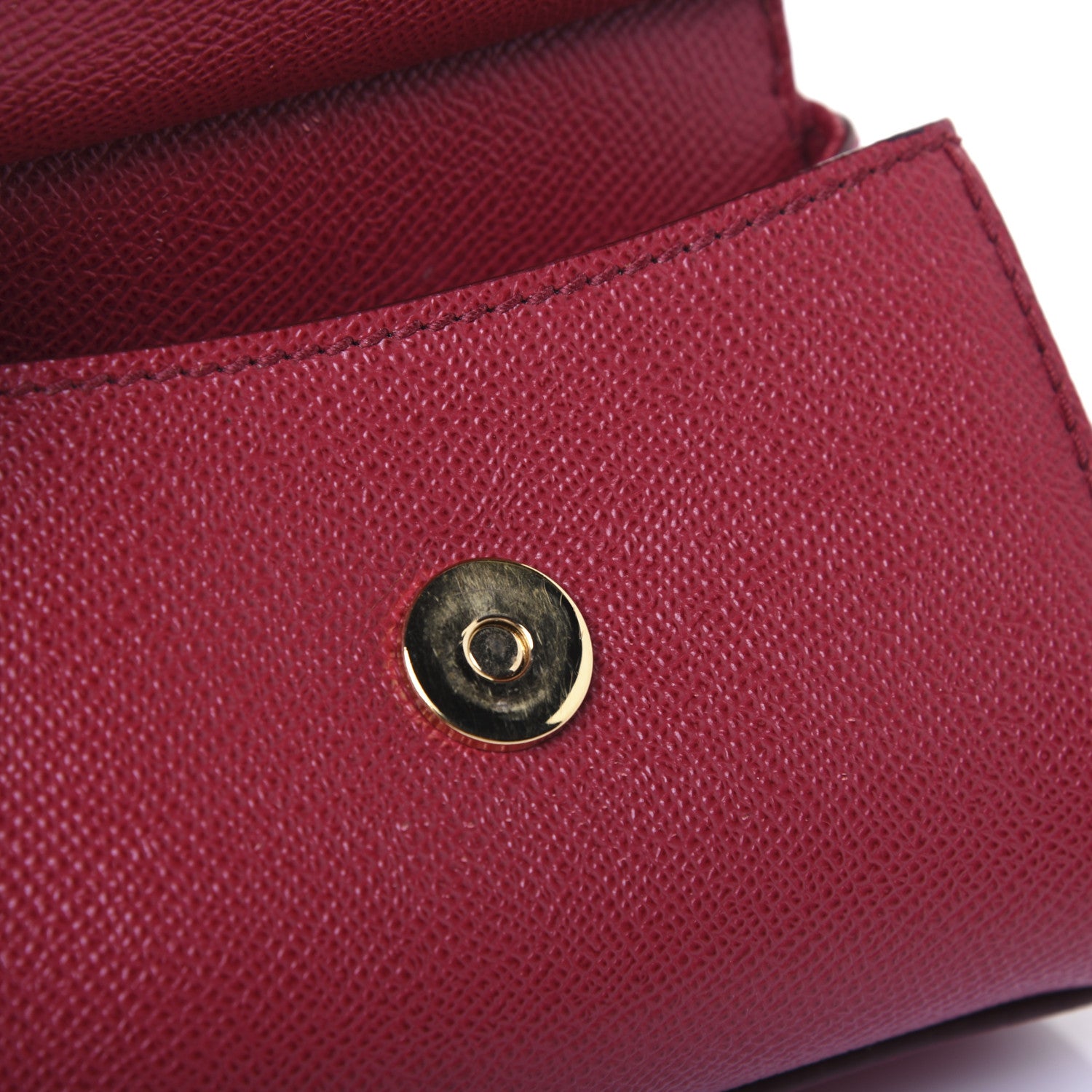 Dolce & Gabbana Dauphine Micro Miss Sicily Satchel Dark Red 16 of 19