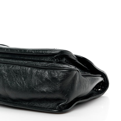 Saint Laurent Crinkled Calfskin Matelasse Monogram Medium Niki Chain Satchel Black 11 of 15