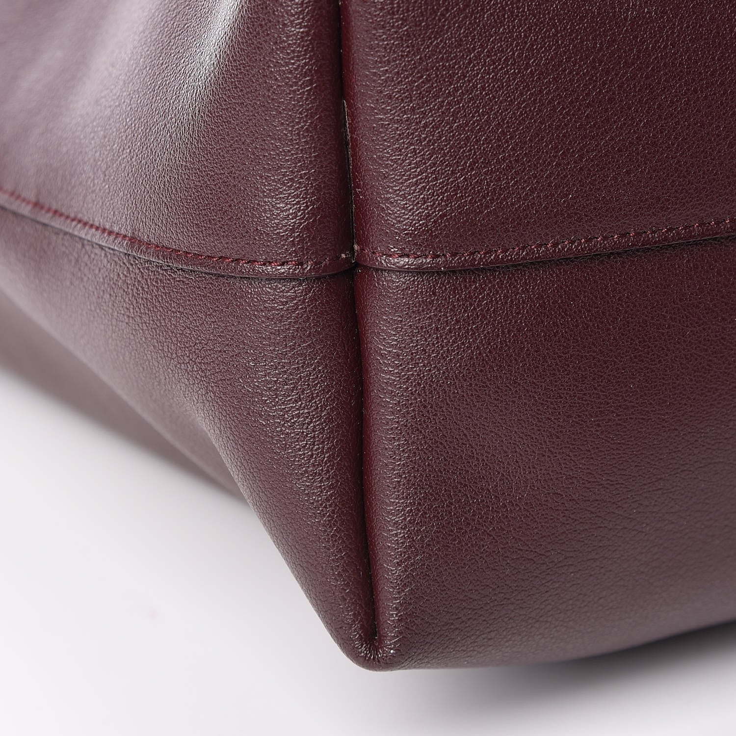 Saint Laurent Calfskin Large Shopping Tote Bordeaux 13 of 13