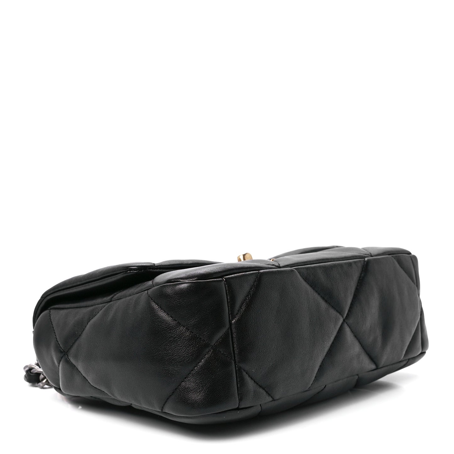 Lambskin Quilted Medium Chanel 19 Flap Black