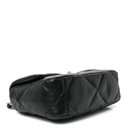 Chanel Lambskin Quilted Medium Chanel 19 Flap Black 4 of 12
