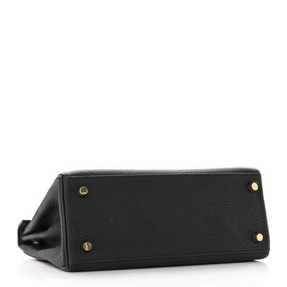 Hermes Togo Lizard Kelly Retourne Touch 25 Black 4 of 13