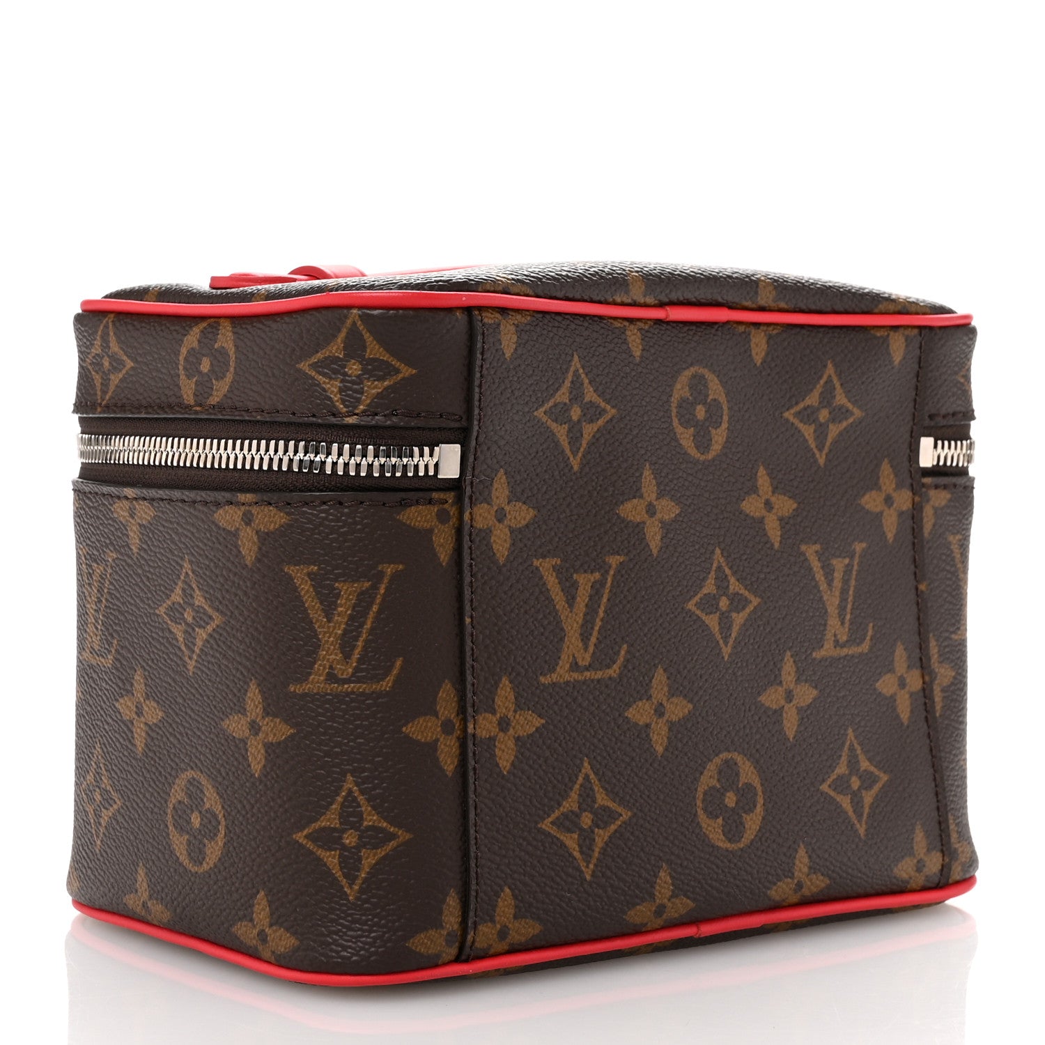 Louis Vuitton Monogram Macassar Nice Mini Rouge 3 of 6