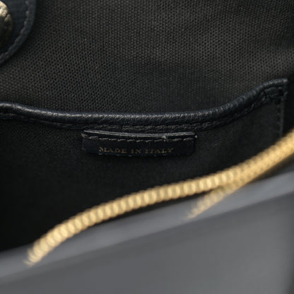 Burberry Grainy Calfskin House Check Medium Banner Tote Black 8 of 14