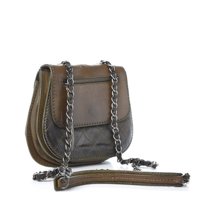 Chanel Metallic Calfskin Stitch Small Messenger Flap Gold 3 of 10