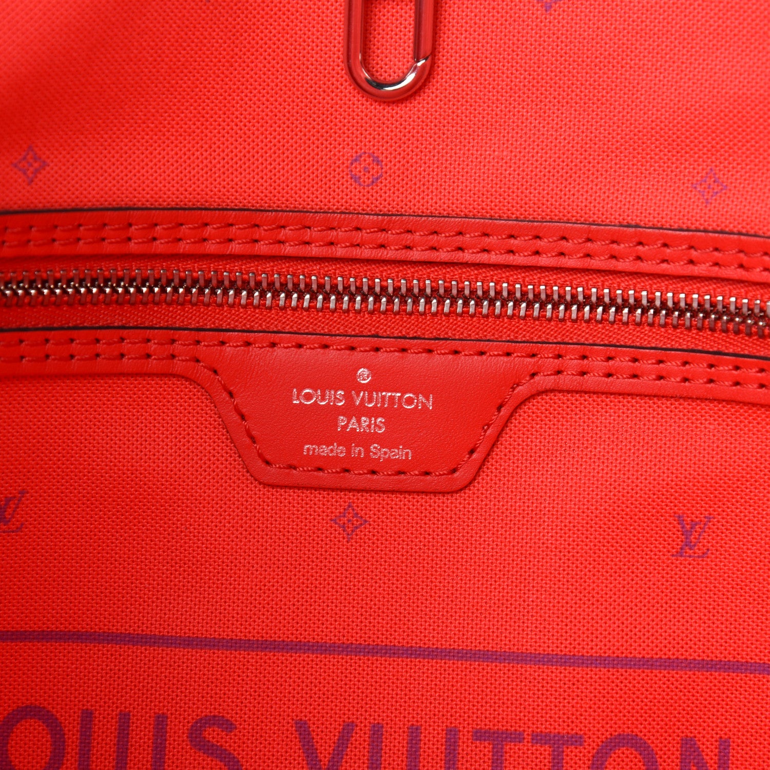 Louis Vuitton Monogram Escale Neverfull MM Rouge 9 of 11