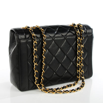 Chanel Lambskin Quilted Medium Single Flap Black 3 of 9