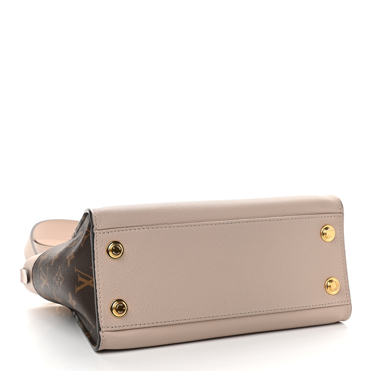 Louis Vuitton Calfskin Monogram On My Side PM Greige 4 of 8