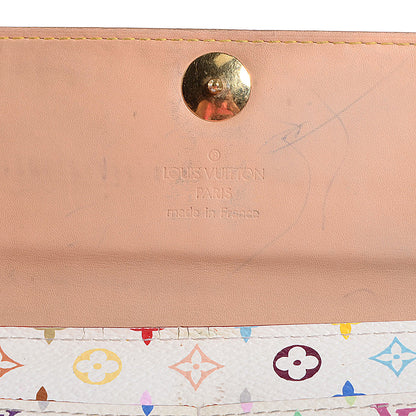 Louis Vuitton Monogram Multicolor Sarah Wallet White 5 of 8