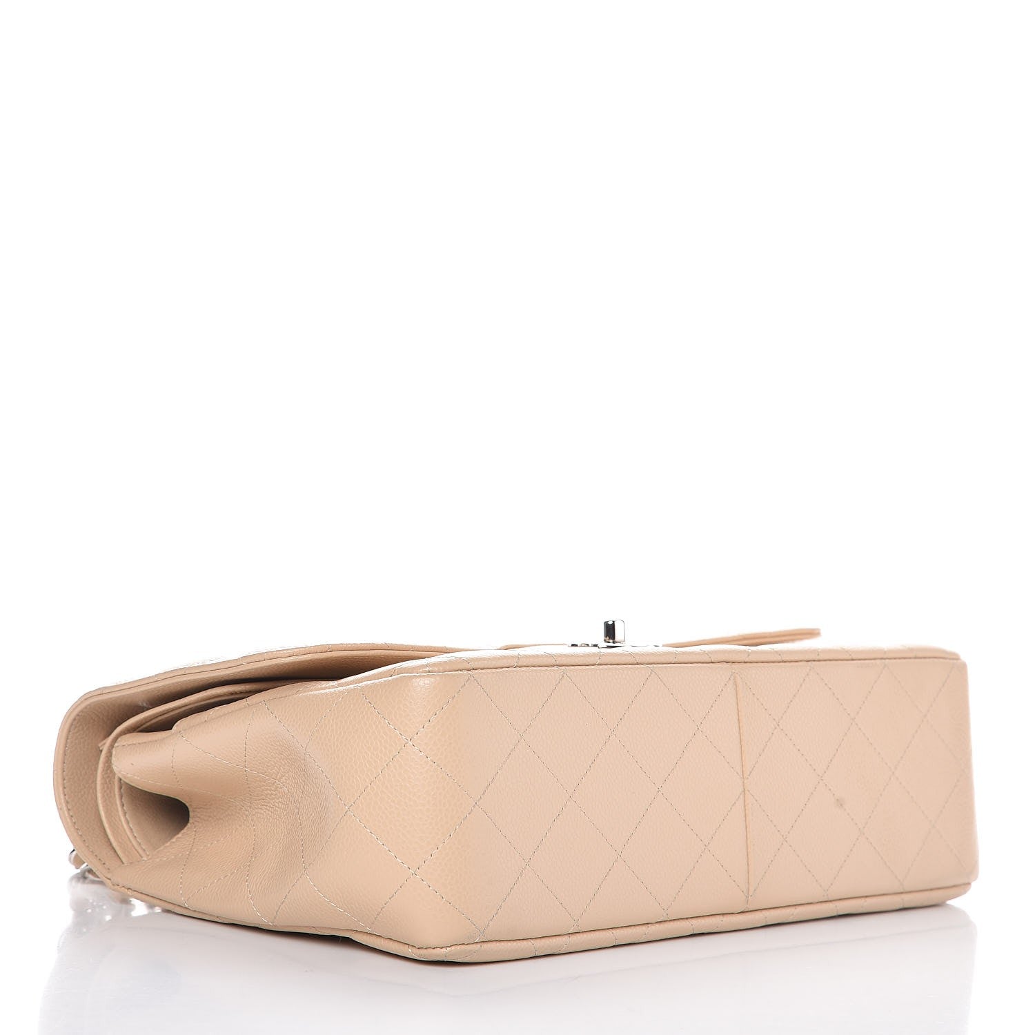 Chanel Caviar Quilted Jumbo Double Flap Beige Clair 6 of 18
