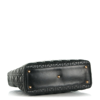 Christian Dior Lambskin Cannage Large Lady Dior Black 4 of 11
