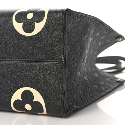 Louis Vuitton Empreinte Monogram Giant Crafty Onthego GM Black Creme 8 of 9