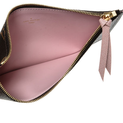 Louis Vuitton Monogram Felicie Chain Wallet Zippered Insert Rose Ballerine 5 of 6