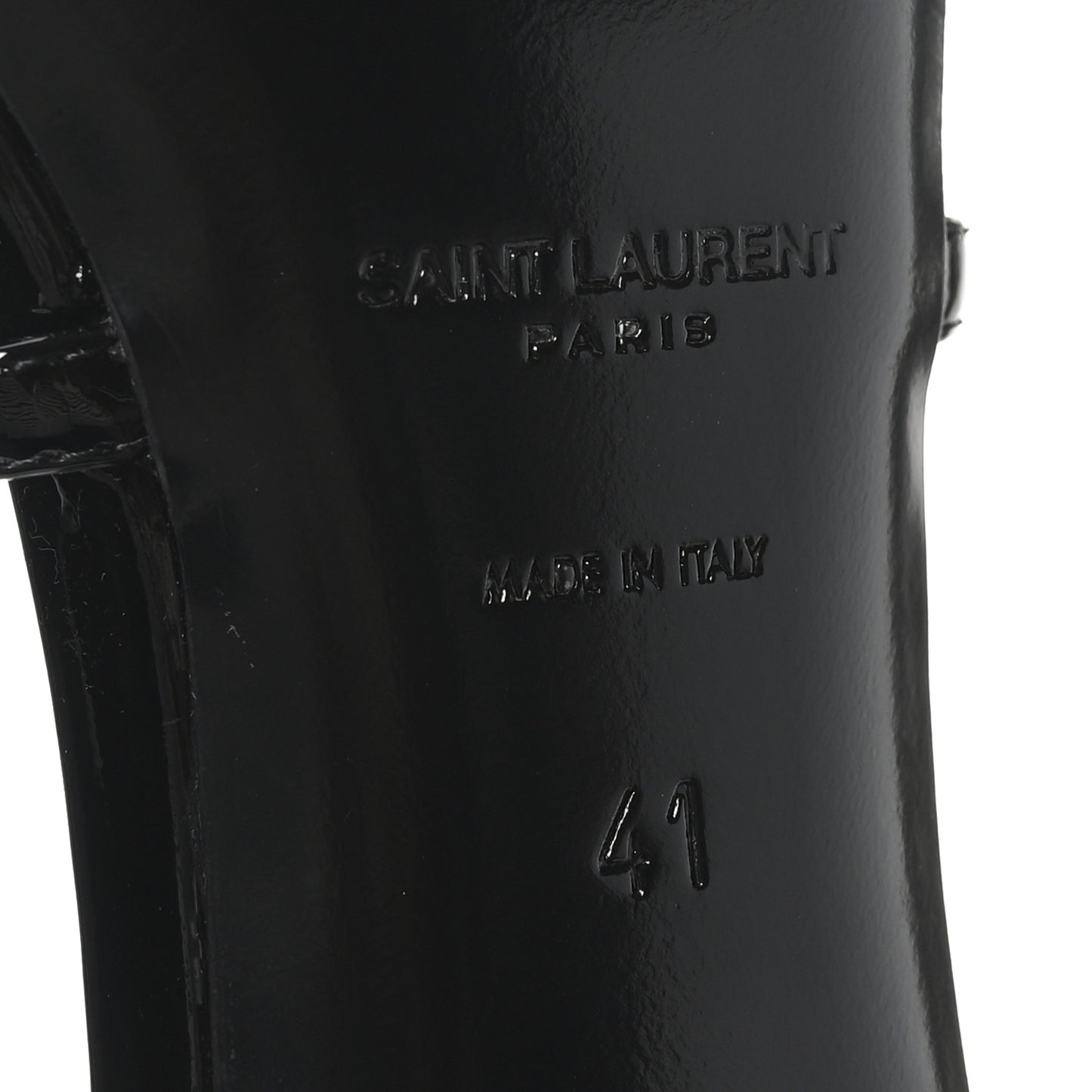 Patent Cassandra 100 Ankle Strap Sandals 41 Black