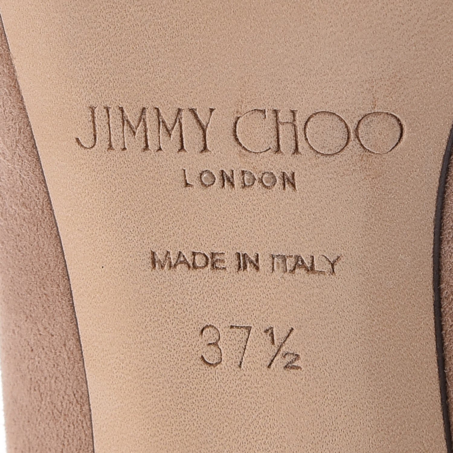 Jimmy Choo Suede Erin 85 Slingback Pumps 37.5 Ballet Pink 8 of 10