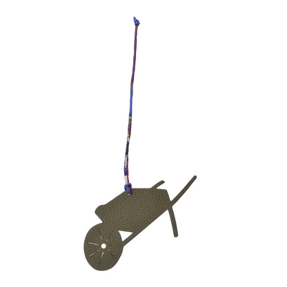 Hermes Togo Epsom Petit H Wheelbarrow Bag Charm Canopee Bleu 1 of 3