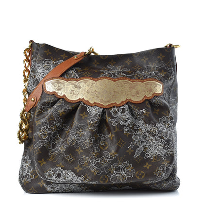Louis Vuitton Monogram Dentelle Fersen Silver 1 of 9