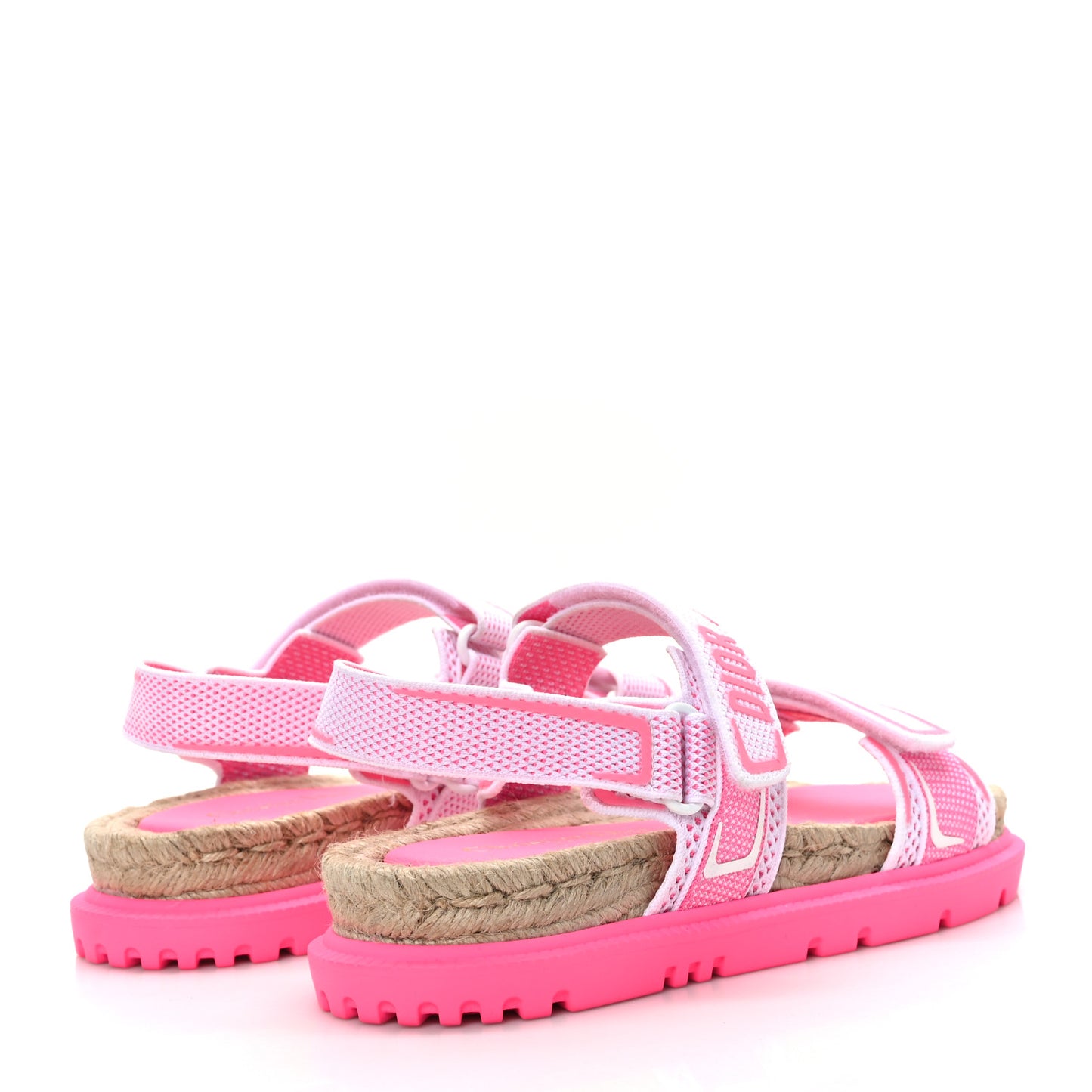 Technical Knit Jute Dioract 10mm Sandals 39 White Fuchsia