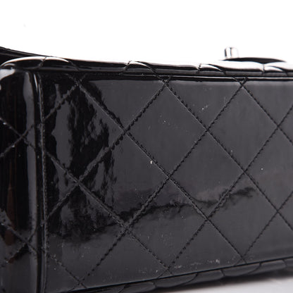 Chanel Patent Quilted Maxi Single Flap Black 9 of 10