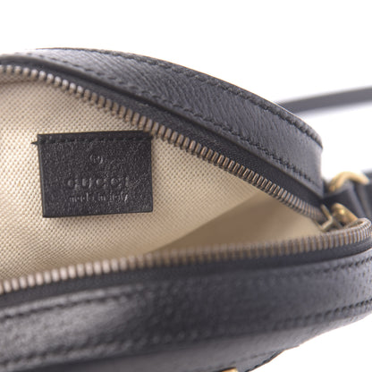 Gucci Velvet Calfskin GG Monogram Round Shoulder Bag Blue Beige 7 of 11