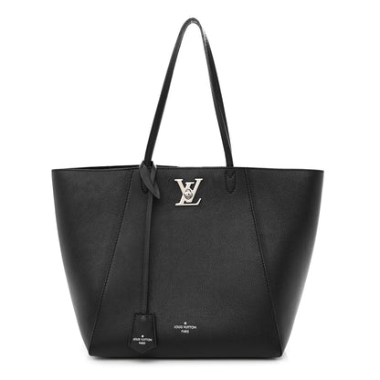 Louis Vuitton Calfskin Lockme Cabas Black 1 of 15