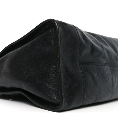 Gucci Fluffy Calfskin Morpheus Weekender Duffle Black 9 of 10