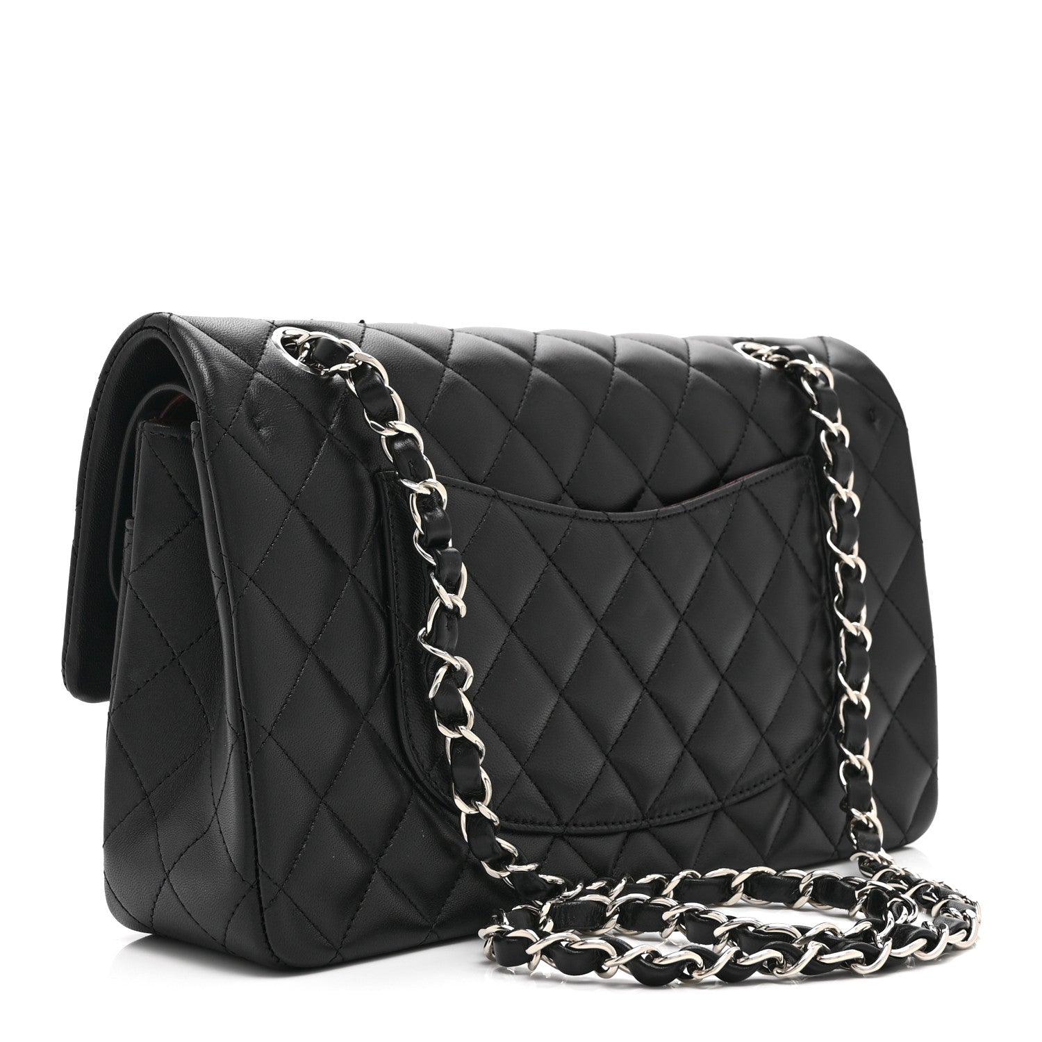 Chanel Lambskin Quilted Medium Double Flap Black 3 of 11