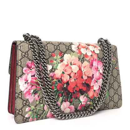 Gucci GG Supreme Monogram Blooms Small Dionysus Shoulder Bag Beige Multicolor Dry Rose 2 of 9