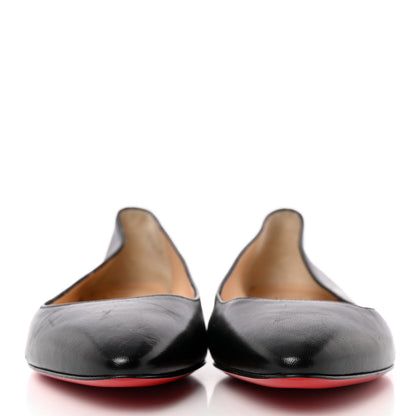 Christian Louboutin Shiny Nappa Ballalla Flats 37.5 Black 2 of 13