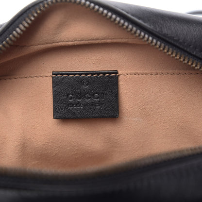 Gucci Calfskin Matelasse Small GG Marmont Chain Shoulder Bag Black 6 of 11