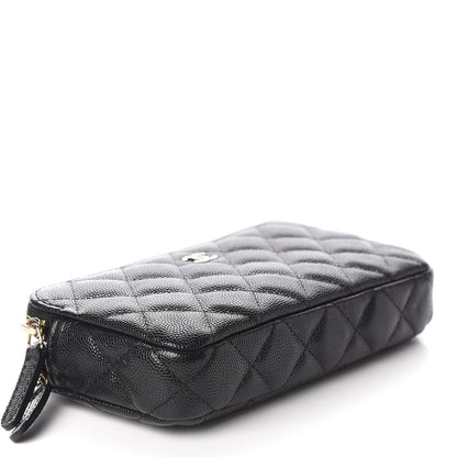 Chanel Caviar Quilted Small Clutch With Chain Black 3 of 13