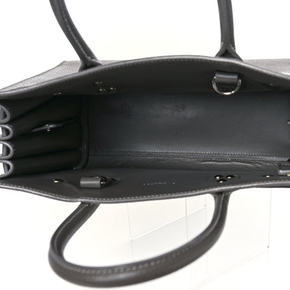 Saint Laurent Grained Calfskin Topstich Baby Sac De Jour Grey 6 of 10