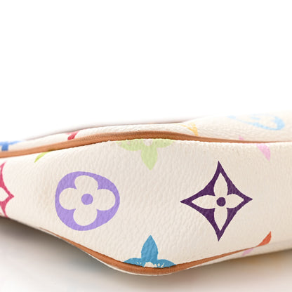 Louis Vuitton LOUIS VUITTON Monogram Multicolor Pochette Accessories White 9 of 12