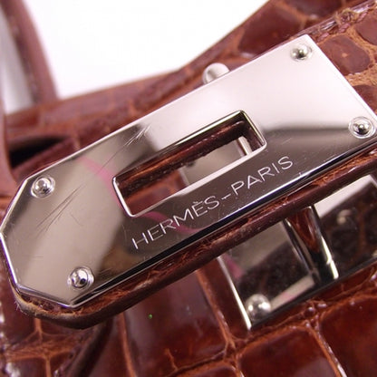 Hermes Shiny Porosus Crocodile JPG Birkin 42 Rouge H 9 of 11