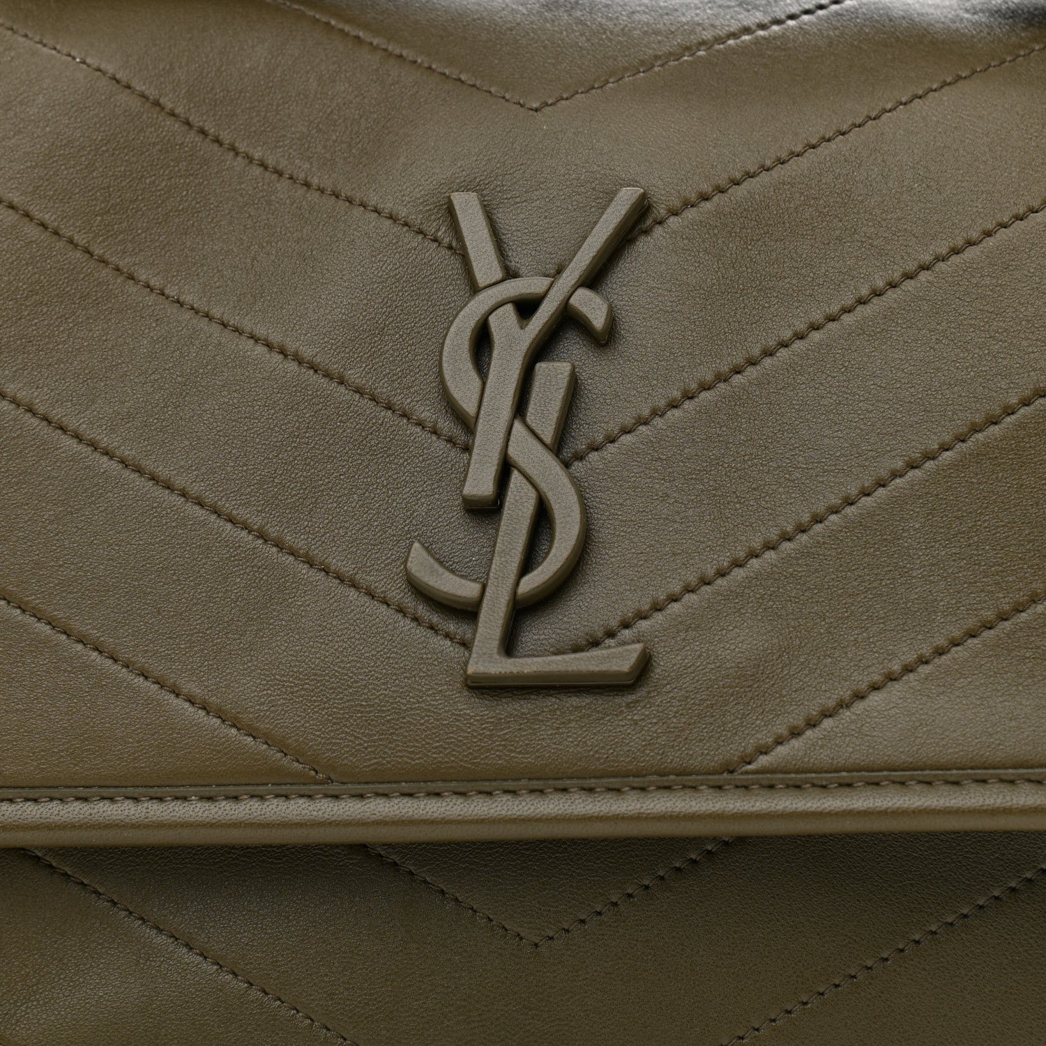 Saint Laurent Lambskin Matelasse Monogram Medium Niki Chain Satchel Seaweed 9 of 11