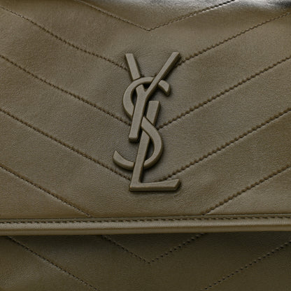 Saint Laurent Lambskin Matelasse Monogram Medium Niki Chain Satchel Seaweed 9 of 11
