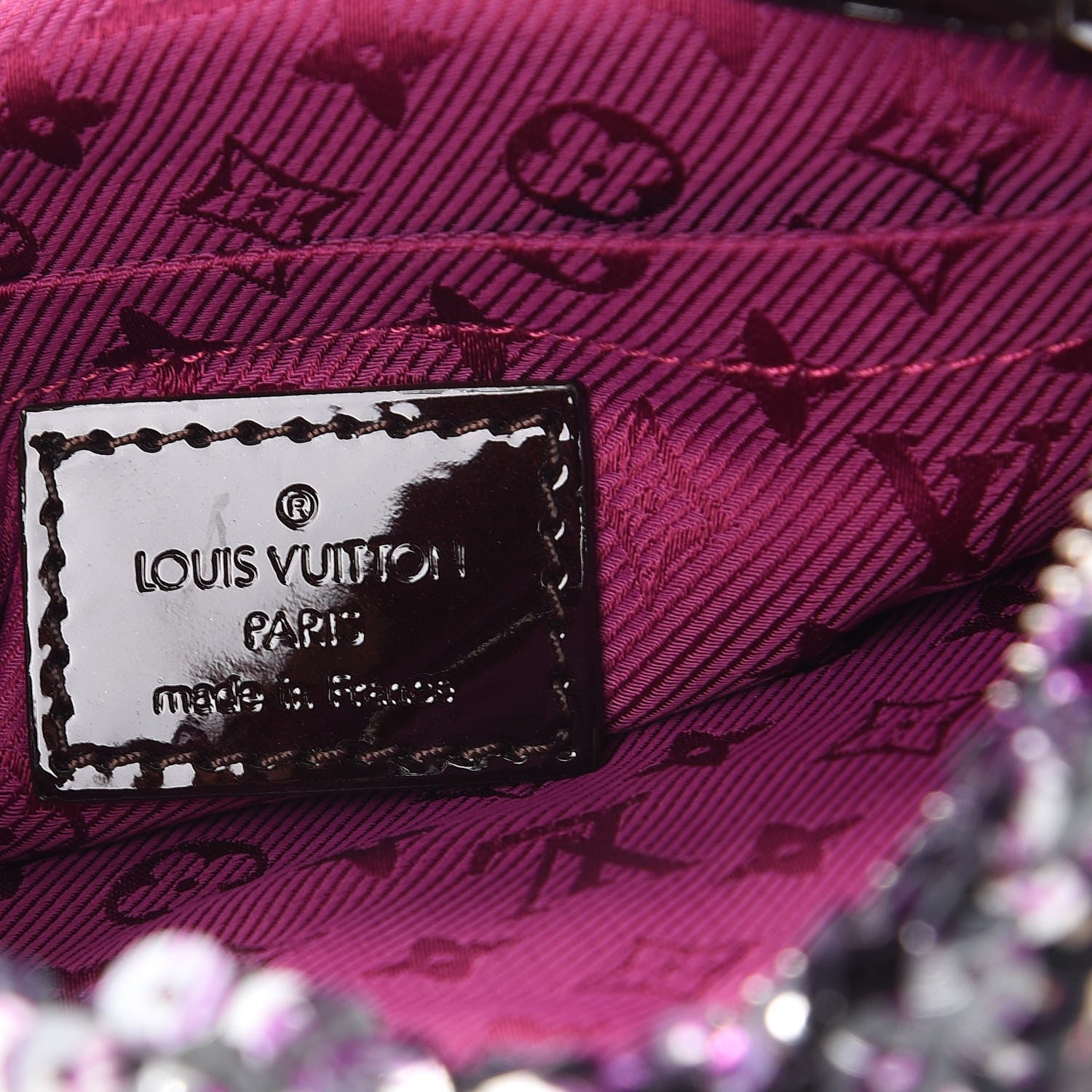 Louis Vuitton Sequin Pochette Rococo Violet 6 of 7