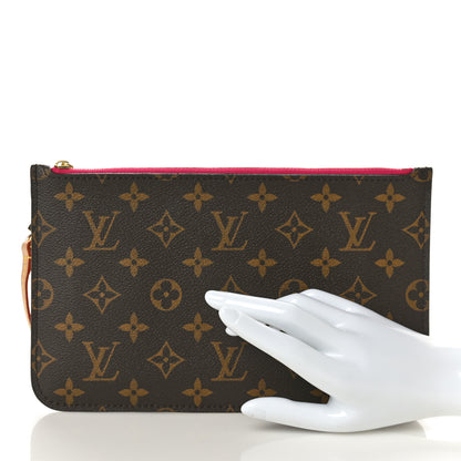 Louis Vuitton Monogram Neverfull MM GM Pochette Pivoine 2 of 7